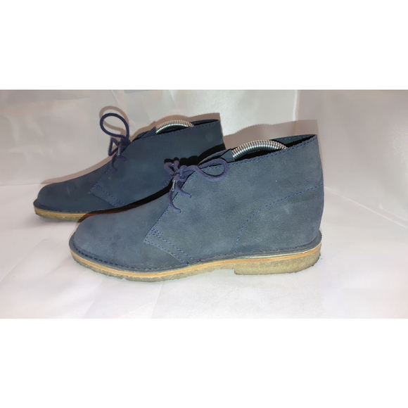 Brooks Brothers Mens Blue Suede Chukka Lace ups Size 8 - Picture 2 of 7